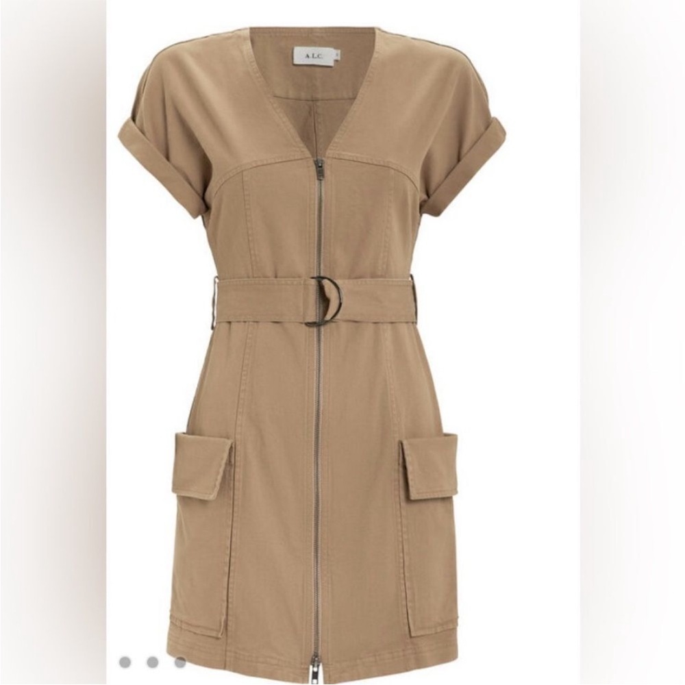 A.L.C. Bellamy twill belted dress - excellent condition - size 10